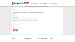 
                            3. Log in - ChristenUnie-SGP Nijkerk