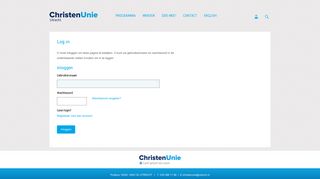 
                            10. Log in - ChristenUnie Utrecht (stad)