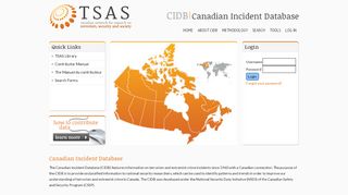 
                            9. Log In - CIDB - Canadian Incident DataBase