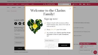 
                            1. Log In - Clarins