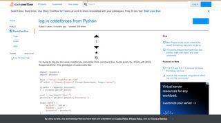 
                            3. log in codeforces from Python - Stack Overflow