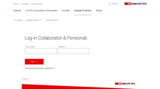 
                            7. Log-in Collaboratori & Pensionati | FFS - SBB