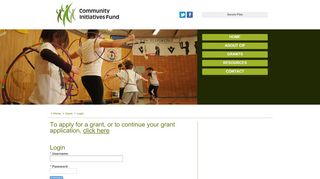 
                            12. Log in » Community Initiatives Fund