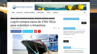 
                            5. Log-In compra navio de 2700 TEUs para substituir o Amazônia