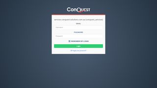 
                            11. Log in - Conquest Solutions