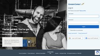 
                            3. Log In - Constant Contact