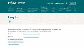 
                            12. Log in » CORE Education