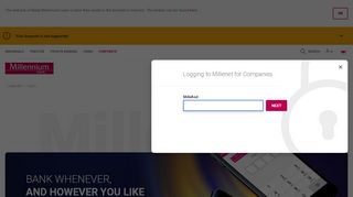 
                            2. Log in - Corporate - Bank Millennium