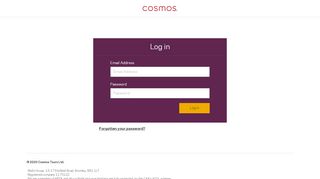 
                            9. Log in - Cosmos