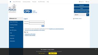 
                            8. Log in - CPD Online