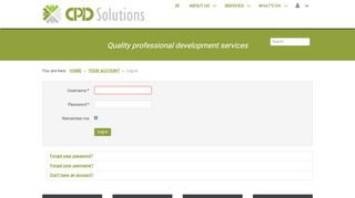 
                            6. Log in - CPD Solutions