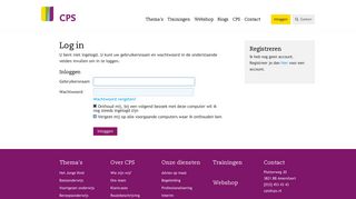 
                            5. Log in - CPS.nl