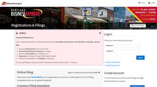 
                            9. Log In / Create Account - Register Your Business Online | Maryland.gov