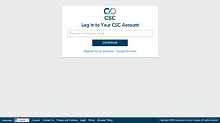 
                            3. Log In - CSC