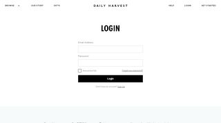 
                            3. Log In | Daily Harvest