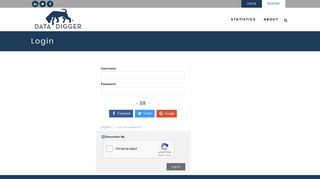 
                            5. Log in - Data Digger