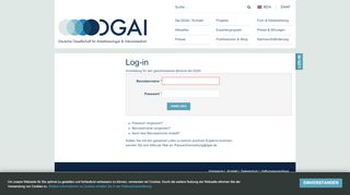 
                            3. Log-in - DGAI