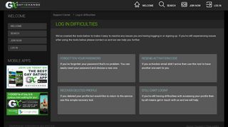 
                            2. Log in difficulties : GayXchange - Gay chat network