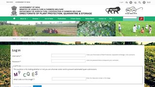 
                            2. Log in | Directorate of Plant Protection, Quarantine & Storage | GOI