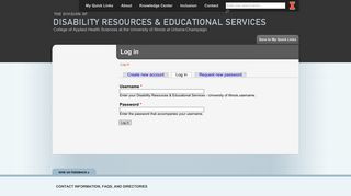 
                            11. Log in | Disability Resources & Educational Services - University of ...
