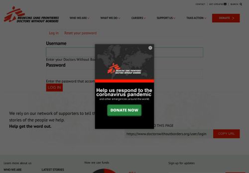 
                            6. Log in | Doctors Without Borders - USA