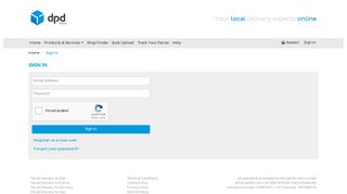 
                            13. Log in - DPD Local Online