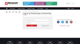 
                            3. Log in - Dukascopy Community