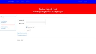 
                            10. Log in - Dulles High School YES Program