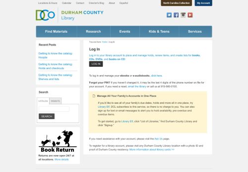
                            7. Log In | Durham County Library