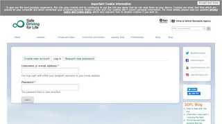 
                            9. Log in | DVSA - Safe Driving for Life