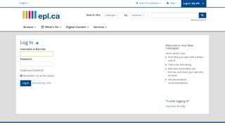 
                            2. Log In | Edmonton Public Library | BiblioCommons