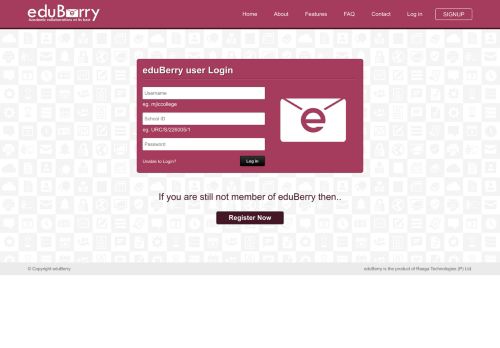 
                            4. Log in - eduBerry