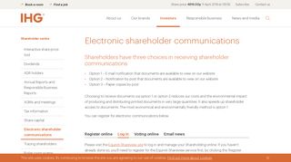 
                            10. Log in - Electronic shareholder communications - Shareholder centre ...