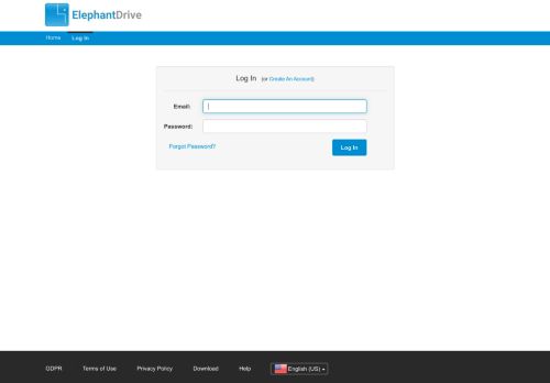 
                            1. Log In - ElephantDrive | Simple, secure, and affordable online storage ...