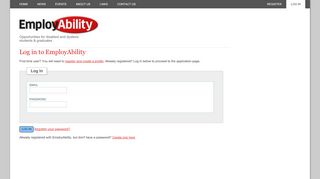 
                            6. Log in - EmployAbility Applications