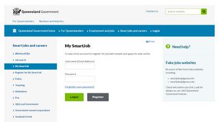 
                            1. Log in | Employment and jobs | Queensland Government - Smart Jobs