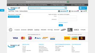 
                            12. Log in en begin met zoeken naar uw cartridges vandaag | tonerjet.nl