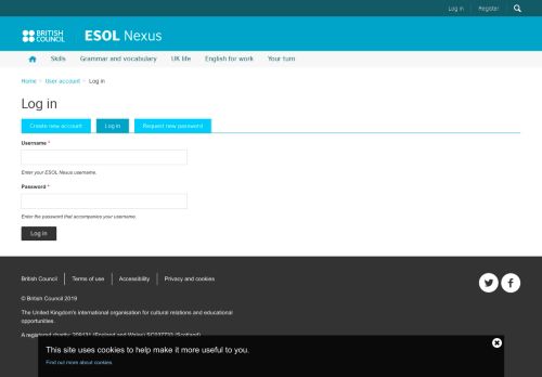 
                            5. Log in | ESOL Nexus