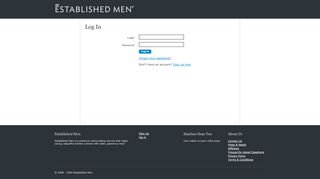 
                            2. Log In - Established Men