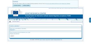 
                            11. Log in | EURL ECVAM - TSAR