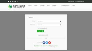 
                            10. Log in - FansRaise.com