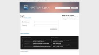 
                            2. Log in / FAQs - GPGTools Support