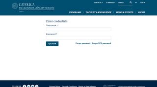 
                            12. Log in - FCH-UCP - Universidade Católica Portuguesa