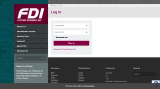 
                            7. Log In - FDI - Future Designs Inc.