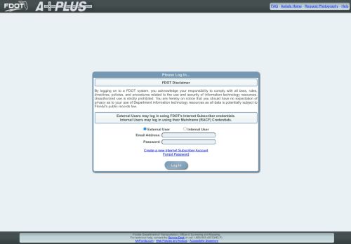 
                            3. Log In - FDOT