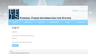 
                            11. Log in | Federal Funds Information for States