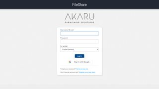 
                            9. Log in » FileShare - AKARU