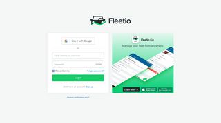 
                            1. Log in - Fleetio