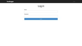 
                            3. Log in - foodlogger