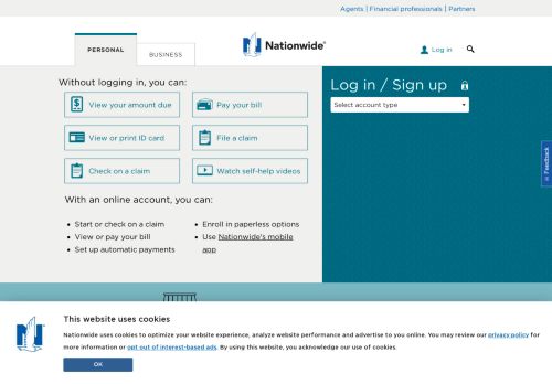 
                            13. Log in for Insurance & Investments – Nationwide